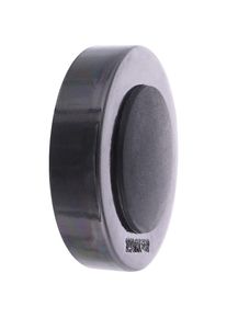 Design-Wandtürstopper, Ø 38 mm, VE 2 Stk, Höhe 10 mm, Transparent Rauchig/Schwarz Wagner