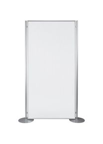 Hygiene- und Sicherheits-Raumteiler PROFESSIONAL, transparent, HxBxT 2000 x 1000 x 300 mm, transparent, mit F&uuml;&szlig;en MAGNETOPLAN