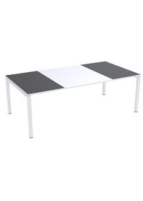 easyDesk easyDesk conferentietafel, h x b x d = 750 x 2200 x 1140 mm, wit/antraciet