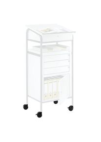 Rollensatz, für Werkstattwagen, 4 Kunststoff-Lenkrollen eurokraft pro