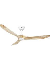 Plafondventilator ECO GENUINO, propellerblad-Ø 1520 mm, naturel / matwit