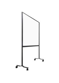 eurokraft pro Mobiel whiteboard WORKBOARD, staal, ge&euml;mailleerd, b x h = 1500 x 1200 mm