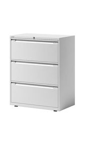 Bisley Hangmappenkast ESSENTIALS, 2 rijen, 3 laden, verkeerswit