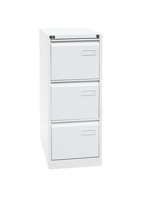 Hängeregistraturschrank LIGHT, 1-bahnig, 3 Schübe, DIN A4, verkehrsweiß Bisley