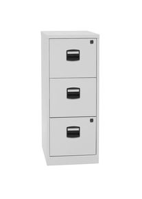 Bisley Hangmappenkast PFA, 3 laden, lichtgrijs