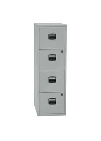 Hängeregistraturschrank PFA, 4 Schübe, silber Bisley