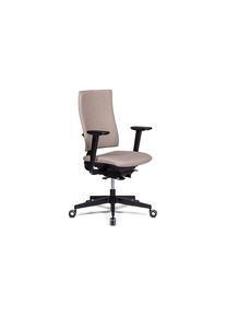 Silla de oficina Bianca, mecanismo de sincronizaci&oacute;n, beige/negro