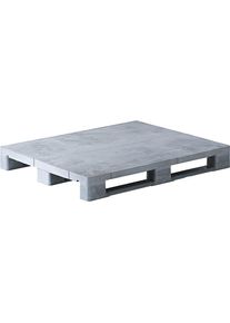ratioform Palet de plástico con listones de deslizamiento, L x A 1200 x 1000 mm, gris