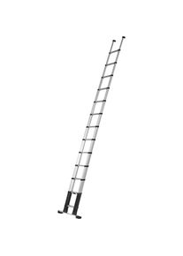Teleskop-Anlegeleiter PRIME LINE, Standardausf&uuml;hrung, 80 mm Stufentiefe, 13 Stufen, Traverse Telesteps
