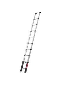 Teleskop-Anlegeleiter PRIME LINE, Standardausf&uuml;hrung, 80 mm Stufentiefe, 9 Stufen Telesteps