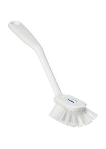 vikan Cepillo de lavado con borde rascador, dureza media, UE 20 unid., blanco
