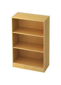 Estantería de oficina, 2 baldas, anchura 800 mm, decoración de haya
