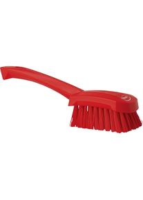 vikan Cepillo de mano con mango corto, duro, UE 10 unid., rojo