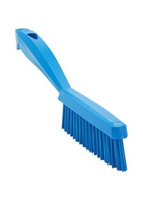 Handbürste kurzer Stiel, extrahart, schmal, VE 10 Stk, blau vikan