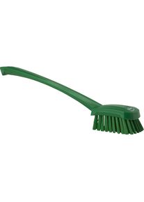 Waschbürste langer Stiel, hart, VE 10 Stk, grün vikan