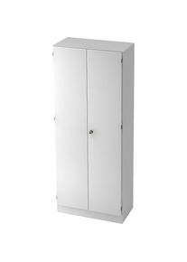 Garderobekast, met 1 legbord en 1 kledingstang, wit