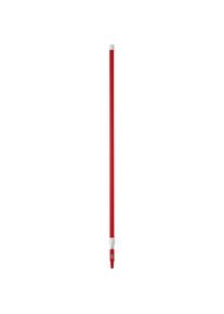 vikan Palo telescópico, ergonómico, Ø 32 mm, longitud 1575 mm - 2780 mm, UE 5 unid., rojo