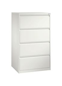 Karteikartenschrank ACURADO, 2-bahnig, 4 Schübe, verkehrsweiß C+P