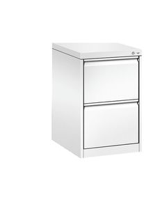 Hängeregistraturschrank ACURADO, 1-bahnig, 2 Schübe, verkehrsweiß C+P