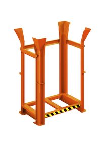 Bastidor de nivelación de palets modelo RRG, para europalets 10, naranja puro