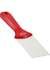 Handschaber mit Edelstahlblatt, Breite 50 mm, VE 10 Stk, rot vikan