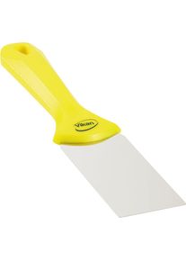 Handschaber mit Edelstahlblatt, Breite 50 mm, VE 10 Stk, gelb vikan