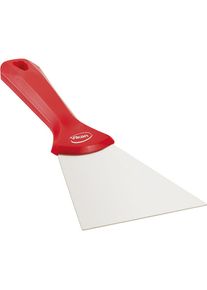 Handschaber mit Edelstahlblatt, Breite 100 mm, VE 10 Stk, rot vikan