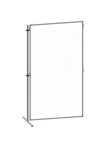 Pared separadora funcional de cristal acrílico, con patas planas en T, H x A 1800 x 1000 mm, elemento de ampliación