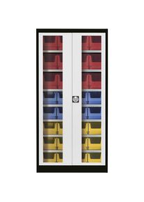 Armadio con ante a battente con finestrella Mauser