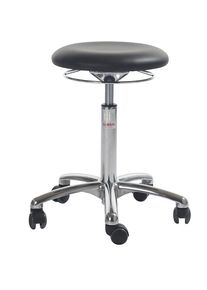 Arbeitshocker, mit Ringauslösung, schwarz