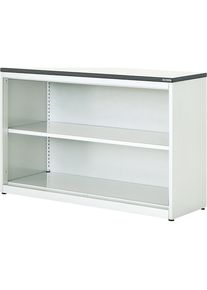 Mauser Estanter&iacute;a combinada, H x A x P 830 x 1200 x 432 mm, tablero de pl&aacute;stico, 1 balda, blanco puro / blanco