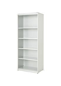 Mauser Estanter&iacute;a combinada, H x A x P 1956 x 800 x 432 mm, tablero de acero, 4 baldas, blanco puro