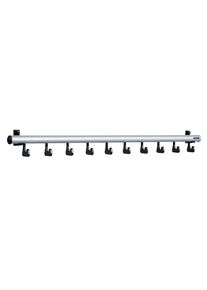 eurokraft pro Wandkapstoklijst, h x d = 80 x 80 mm, 10 haken, breedte 1000 mm, VE = 1 stuk