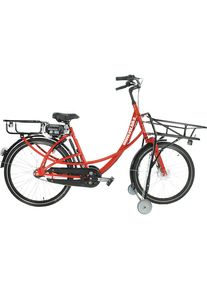 Bicicleta de transporte B01 eDrive, con freno de pedal, rojo, cambio de 7 marchas