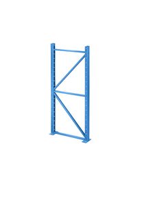 LISTA Staanderframe, diepte 1260 mm, hoogte 2500 mm, lichtblauw