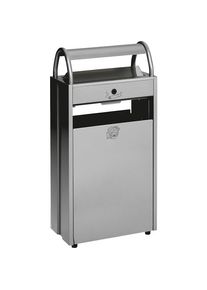 Contenitore per rifiuti completo di posacenere e tettuccio antipioggia Var