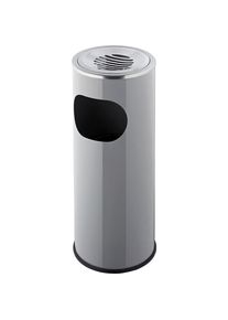 Helit Staande asbak, inhoud 13 l, h x Ø = 600 x 250 mm, middelgrijs