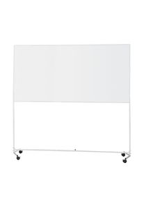 eurokraft basic Whiteboard met verrijdbare standaard, staal, met coating, b x h = 2000 x 1000 mm