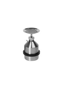 Plunjerkan met aardingsaansluiting, roestvast staal, inhoud 1 l