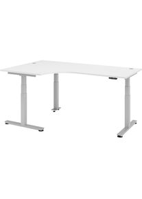 Scrivania angolare, regolabile elettricamente in altezza - kaiserkraft
