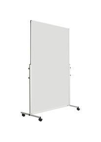 SMIT VISUAL Whiteboard, verrijdbaar, plaatstaal, ge&euml;mailleerd, h x b x d = 1900 x 1265 x 505 mm
