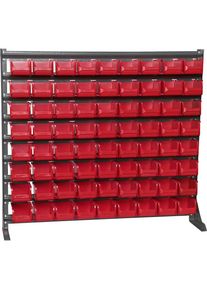 Stelling voor kleine onderdelen, breedte 1020 mm, met magazijnbakken, h x d = 900 x 200 mm