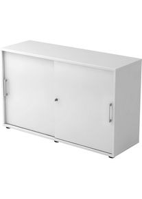 eurokraft pro Armario de puertas correderas, altura 748 mm, 1 balda, blanco