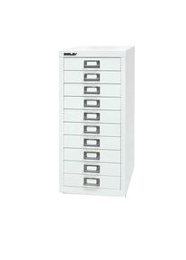 MultiDrawer 29er Serie, DIN A4, 10 Schubladen, verkehrsweiß Bisley
