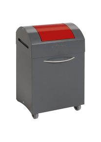 Recipiente para separar materiales, con extinción de llamas, A x P 380 x 320 mm, capacidad 45 l, boca de llenado en rojo vivo