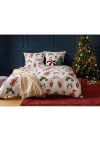 Sierkussen bonbon - rood - maat 35x35 cm - fleece - bonprix