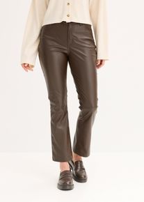 Imitatieleren broek - bruin - maat 42 - bonprix