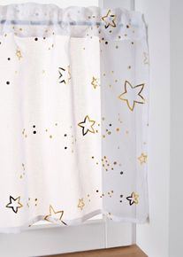 Valletje met glanzende sterren - goud - maat 60x120 cm - bonprix