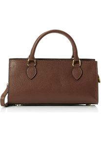 Naemi, Handtasche, Elegante Damenhandtas aus Leder für Alltag und Anlässe, Braun