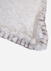 Dekokissen mit Statement, weiß, Größe 30x50 cm, Fleece, bonprix